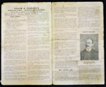 1912 Chester v Nelson Football programme date 17 Feb Lancashire Combination match, single sheet