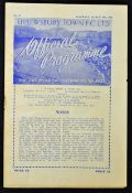 1950/1951 Shrewsbury Town v Southport Football Programme 17 March 1951 (slight crease, rusty staple