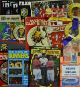 Box of Miscellaneous Football Ephemera mostly Arsenal but other clubs noted includes pennants, trade