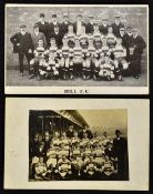 Rugby League: 1909/1910 Hull RFC rugby team photograph postcard plus Hull 