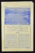 1952/1953 Shrewsbury Town v Worcester City Football programme 18 April, Birmingham League match, v