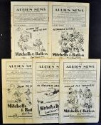 West Bromwich Albion home Football programmes 1949/50 to include Burnley, Arsenal, Chelsea, Charlton