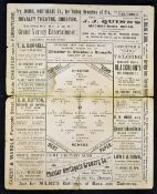 Rare issue 1911/1912 Chester v Northern Nomads FA Cup Football Programme 2nd Round 14 October 1911