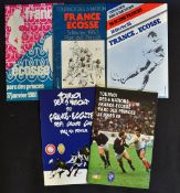 5x France v Scotland rugby programmes a complete run (H) from the 1980s to include '81 (France Grand