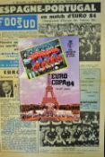 1984 European Championship Football Tournament Brochure and Newspaper Spanish editions covering