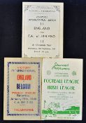 1949 England v Eire Football programme at Goodison Park 21 September 1949, 1948 Football League v