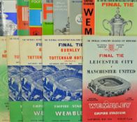1961-70 FA Cup Final football programme selection complete run including Leicester City v