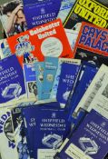 1960s Onwards Sheffield Wednesday Football programme selection teams homes and aways included, no