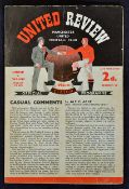 Scarce 1954/1955 Manchester United v Wolverhampton Wanderers Football programme date 23 February