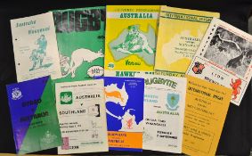 1978 Australia Tour to New Zealand rugby programmes including v North Auckland, v Nelson Bays, v