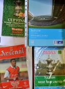 Quantity of Mixed Football Programmes 1980s onwards teams including Everton, West Bromwich Albion,