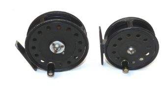 REELS: (2) Pair of scarce Agilia Made in England alloy trout fly reels, model one, 3