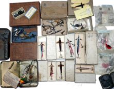 LURES: (Qty) Selection of 6 Hardy boxed vintage baits incl. 06963Pioneer and Pennel Devon, Wagtails,