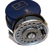 REEL: Hardy Marquis 8/9 multiplier alloy fly reel, rim tension regulator, backplate check