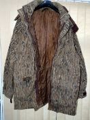 CLOTHING: South of England Field Sports Gore-Tex jacket XXL, tree bark camouflage, multi pocket with