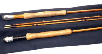 RODS: (2) Pair of Eric Peace hand built split cane trout fly rods, an 8'6