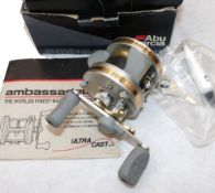 REEL: Abu Ambassadeur U.C 4600C bait casting reel, RHW, thumb bar, star drag, free spool, as new,