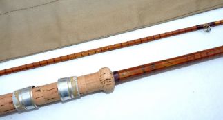 ROD: B James & Sons England Richard Walker Mk 4 Carp rod, 10', 2 piece, burgundy close whipped,