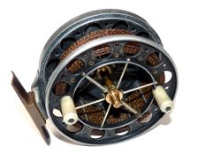 REEL: Fine and rare Allcock double ventilated Aerial reel, 4