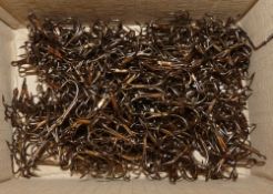HOOKS: 1000 Partridge X1BR outpoint bronze trebles, size 1/0, barbed.