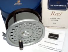 REEL: Hardy Marquis Disc 9/10/11 Limited Ed No 10 fly reel, black finish frame, silver drum ,