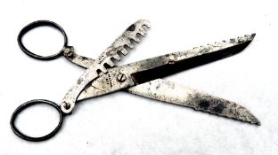 ACCESSORY: Early named Allcock & Co., scissor pike gag, 5.5