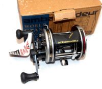 REEL: Abu Ambassadeur 6500-C3 multiplier reel, domed end plate, foot stamp 990805, level wind,