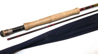 ROD: Hardy Graphite Deluxe 10' 2 piece trout fly fishing rod, tip 6