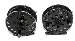 REELS: (2) Grice & Young Avon Crown alloy trotting reel, 3.5