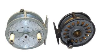 REELS: (2) Kneubuhler, Swiss made Burgdorf alloy brake fly reel, 3.25