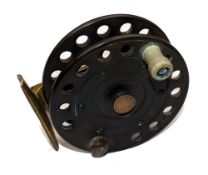 REEL: An ebonite/brass Facile reel, 4