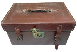 TACKLE CASE: Fine Hardy Brothers, Alnwick leather tackle Carryall Case, measuring 16