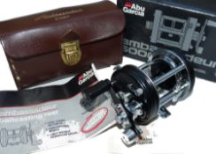 REEL: Abu Garcia Ambassadeur 6000C Anniversary model multiplier reel, 1921-1991, engraved to end