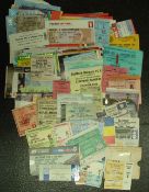1960s onwards Mixed football match tickets a wide variety with some big match programmes, worth