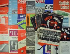 1966/67 Manchester United (Champions) home football programmes almost complete season plus