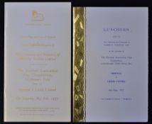 1972 FA Cup Final Table Plan and Guest List for the Arsenal v Leeds United Centenary Final, plus the