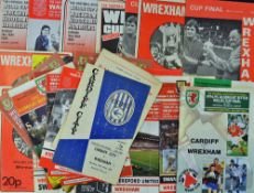 Selection of 1980s Welsh Cup Final football programmes to include 1966 Chester v Swansea, 1975