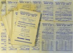 Brighton and Hove Albion 1950s-60s home reserve football programmes some duplication includes 1958