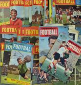 Charles Buchan's Football monthly magazine selection 1955 -1966 in varying condition, worth