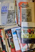 1960s Onwards Manchester United football programme selection includes, homes, aways, league, and