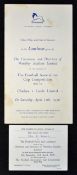 1970 FA Cup Final Table Plan and Guest List for the Chelsea v Leeds United match, plus the