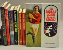 7x various signed rugby books to incl 