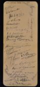 Rare 1935/36 New Zealand All Black rugby team signed autograph album page - signed by the entire