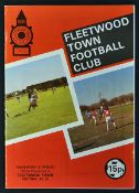 1981/82 Fleetwood Town v Manchester United football programme dated 2 December 1981. Good