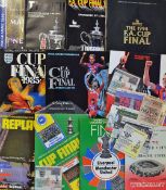 Manchester United FA Cup football programmes including tickets consisting of 1963 Leicester City,