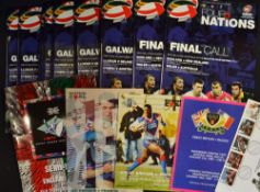 1995 Rugby League Centenary collection to incl Rugby League World semi-final programme - England