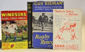 4x Various rugby league books from the 1950's to incl 