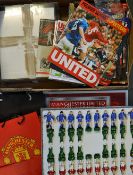 Assorted Manchester United football Ephemera to include Old Trafford model, Chess Set 1968 Winners v