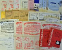 Mixed selection of 1950s-60s football programmes home matches, predominantly 1960s including teams
