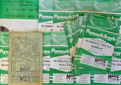 Plymouth Argyle 1950s-60s football programme selection homes, to include 1958/59 Rochdale, 1959/60